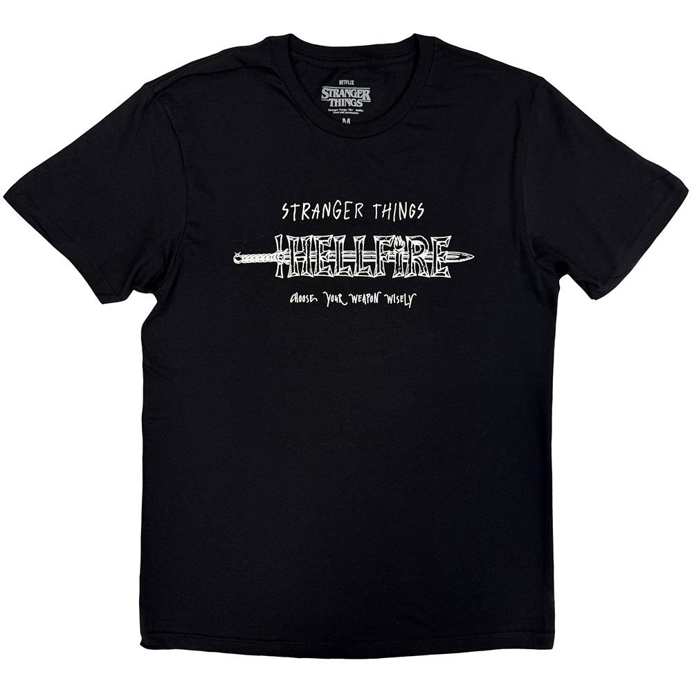 Stranger things - Hellfire Herren TShirt - Schwarz
